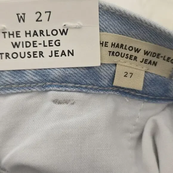 Madewell The Harlow Wide-Leg Trouser Jeans Airy Denim Tencel Light Blue 27 NWT - Picture 10 of 16